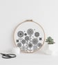 Floral Blackwork Embroidery Chart: Retro Flower Design (PDF Download) - Image 5