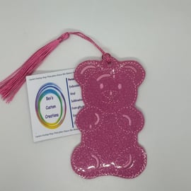 Bear cartoon embroidered bookmark