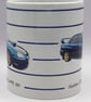 Subaru Impreza WRX Sti 2003 - 11oz Ceramic Mug - Plain or Design with Stripes - Image 8