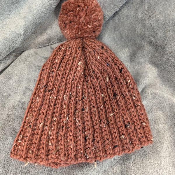 Crochet Beanie- Brown
