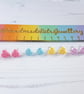 Knitted Heart stud earrings - choose your colour - Image 3