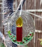 Fused Glass Candle Hanging Decoration - Image 5