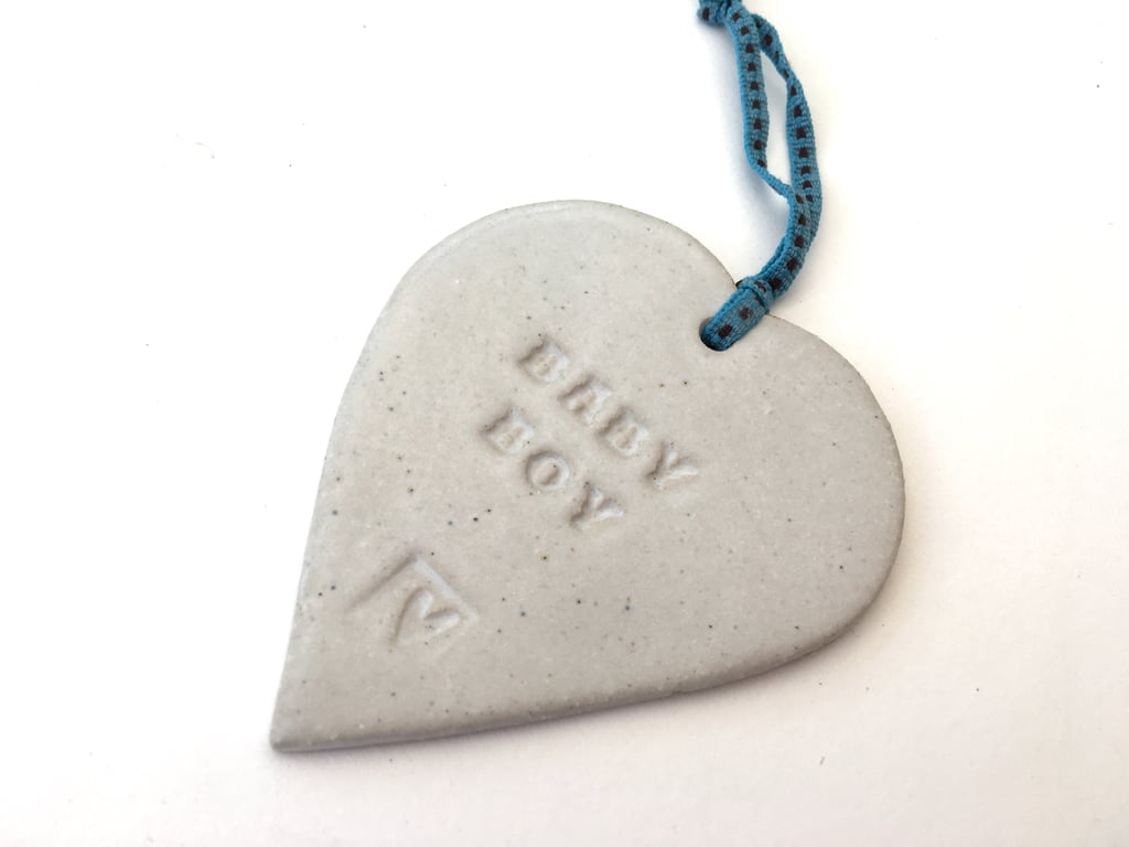 Handmade Loveheart hanger, ceramic lovehearts, home decor, pottery, gift idea