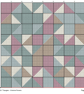 021 Cross Stitch Pattern Modern Geometrical Cushion Chart - Triangles - Image 6