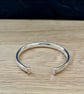 "Reflections" - Heavy Sterling Silver Cuff - 60g - Made to any size 8mm x 4mm - Image 5