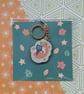 Reading Fox Keyring: 2" Wooden Bag Charm - Image 4