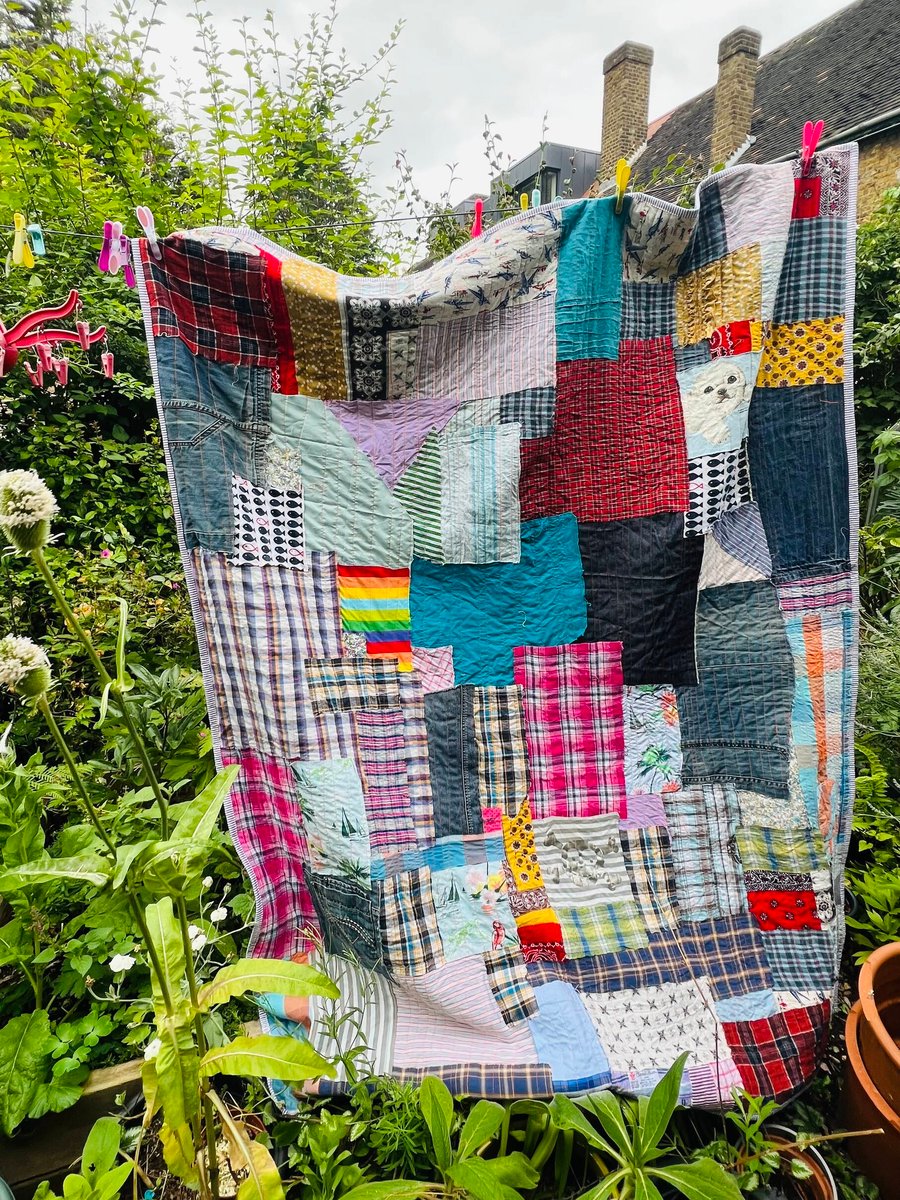Bespoke handmade cotbed quilt 