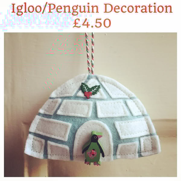 Christmas Igloo and Penguin
