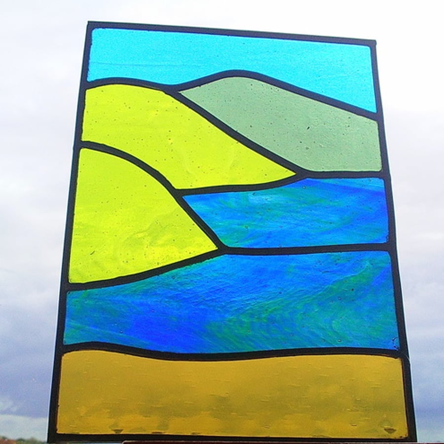 Sunny Bay, Stained Glass Panel