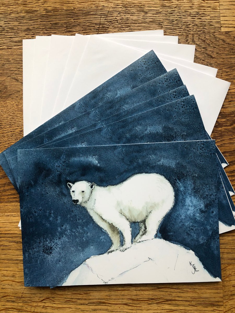  A5 blank card of Phileas Polar Bear MULTI PACKS AVAILABLE