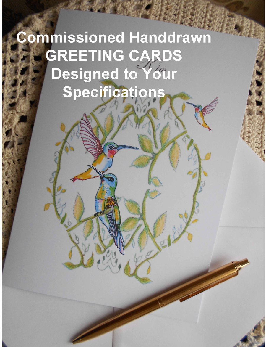 Commissioned Handdrawn Greeting Cards