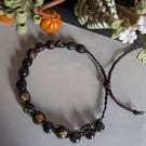 Tiger eye macrame bracelet for confidence