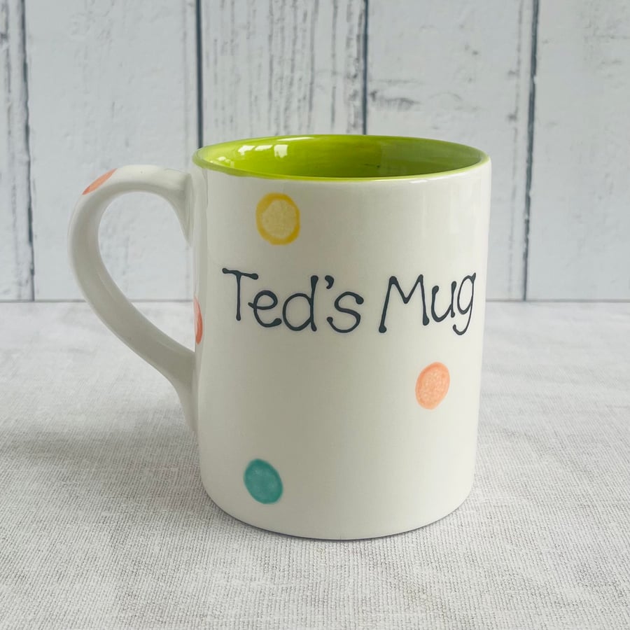 Personalised Spotty Dotty Mug