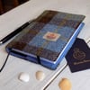A6 Harris Tweed covered 2018 diary in Macleod tartan. Day per page