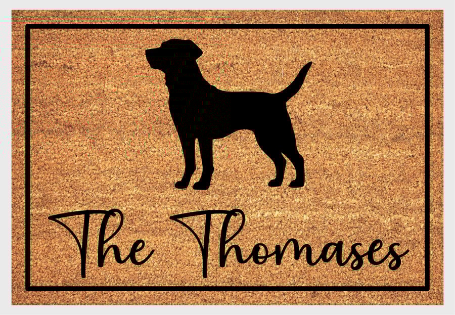 Labrador Retriever Door Mat - Personalised Labrador Retriever Welcome Mat 