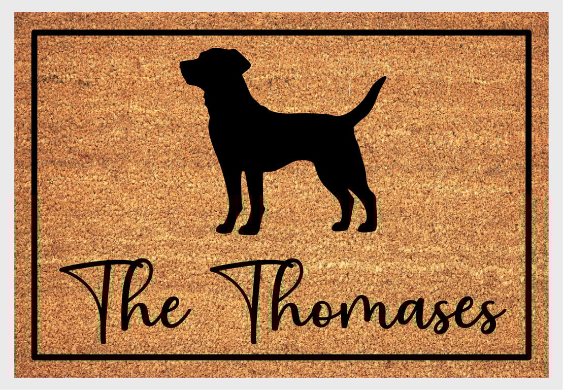 Labrador Retriever Door Mat - Personalised Labrador Retriever Welcome Mat 