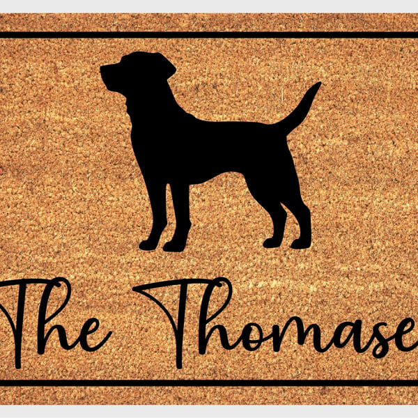 Labrador Retriever Door Mat - Personalised Labrador Retriever Welcome Mat 