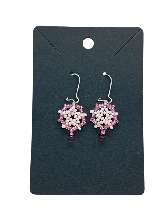 Cute stars and pentagram beaded earrings