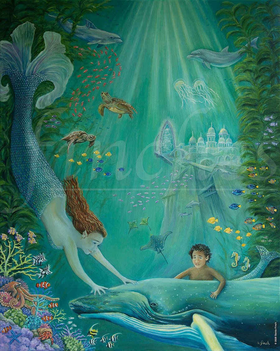 Beyond The Reef To Atlantis - Limited Edition Giclée Print