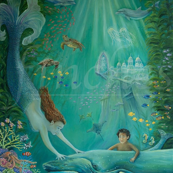 Beyond The Reef To Atlantis - Limited Edition Giclée Print