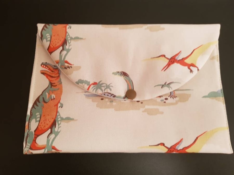 Snack sandwich bag in Cath Kidston Dinosaur fabric