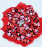 XXL Scrunchies, Heart Print Scrunchies, Gifts for her, Valentine Scrunchies - Image 6