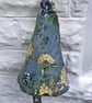 Blue Floral Peg Bag, Wigwam Cotton Storage Bag for Pegs, made in Yorkshire - Image 5