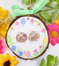 Hot Cross bun hand-painted Easter decoration