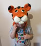 Crochet tiger hat, winter novelty hat, newborn, child, toddler, adult sizes - Image 2