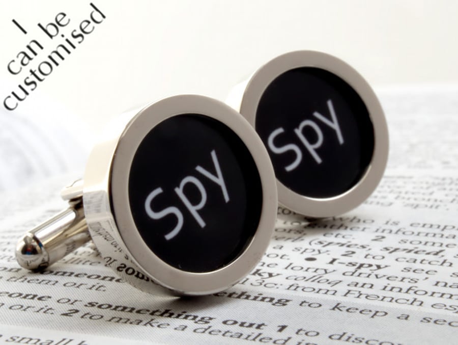 Spy Cuff Links for the Secret Agent in You