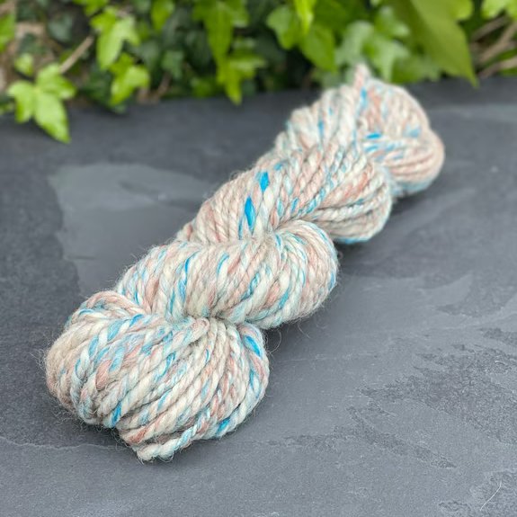 Handspun Devon Closewool, Romney and Exmoor Blueface Chunky Yarn