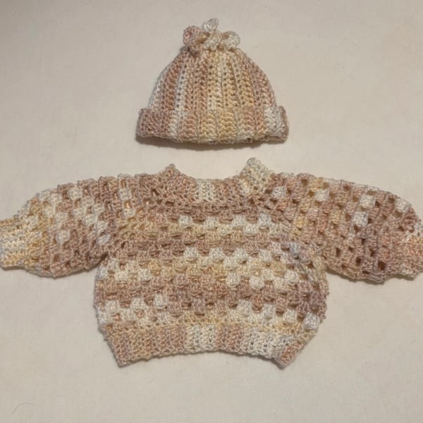 Crochet Baby Jumper & Hat