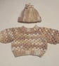 Crochet Baby Jumper & Hat