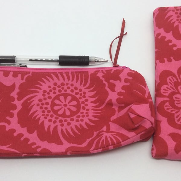  Beautiful bundle, Glasses case,  pencil case,  blossom and leaves 