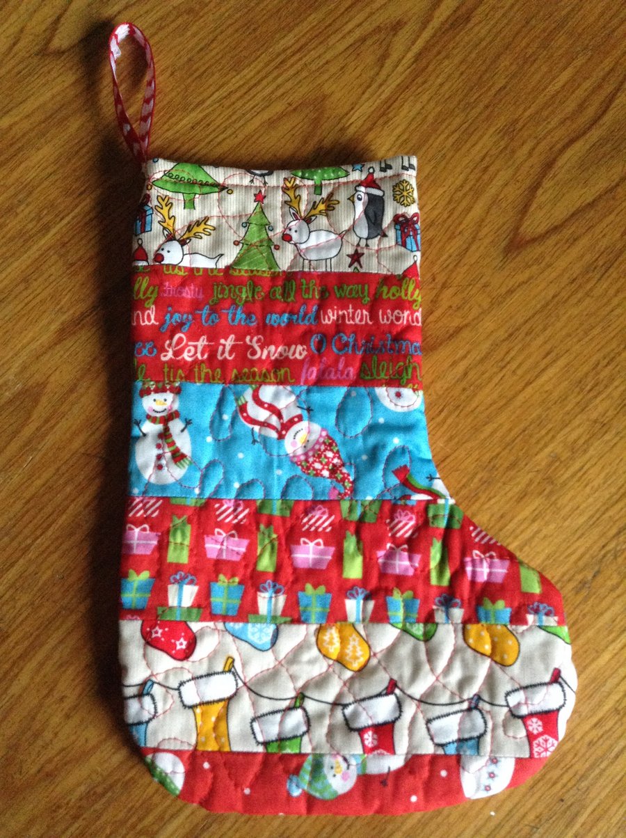 Patchwork Christmas Stocking