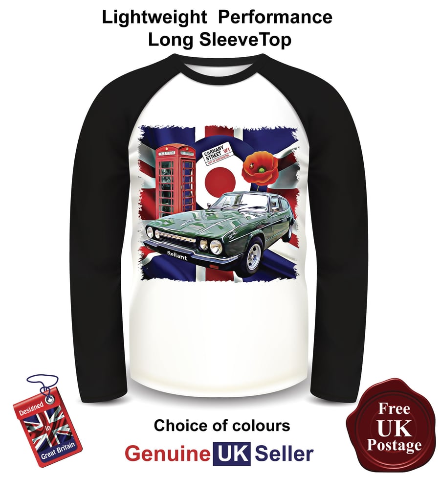 Green Reliant Scimitar Mens T Shirt, Reliant Scimitar Long Sleeve top