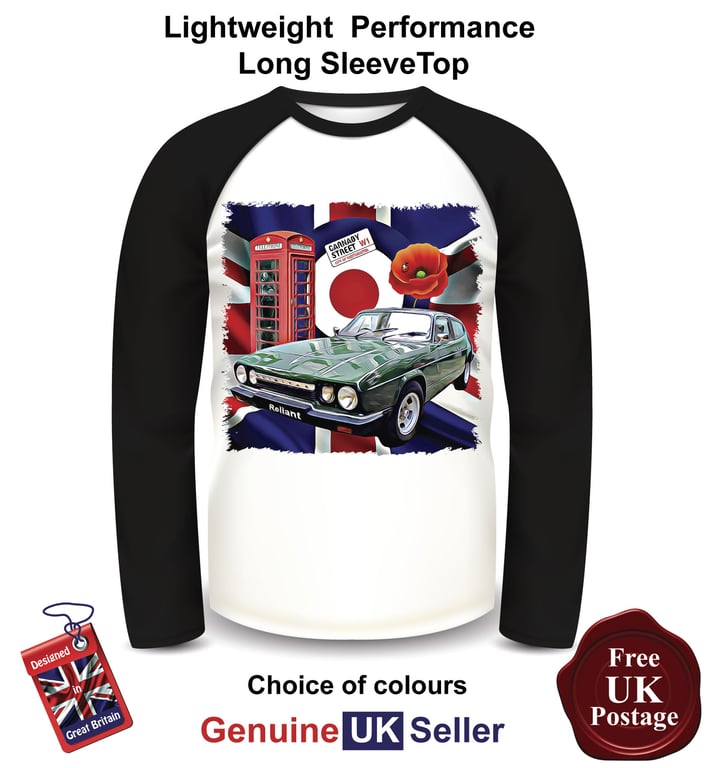 Green Reliant Scimitar Mens T Shirt, Reliant Scimitar Long Sleeve top