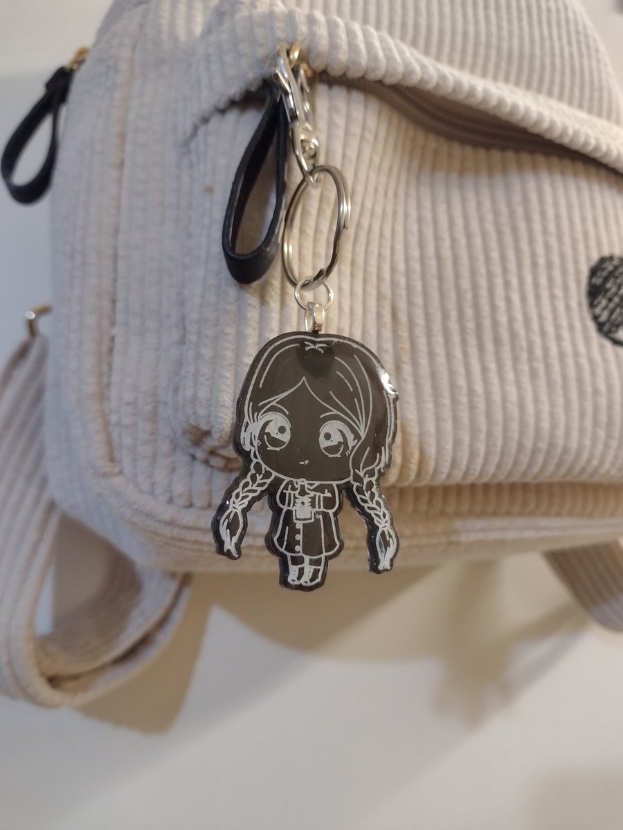 black 'Child of Woe'  Keychain or Bag charm