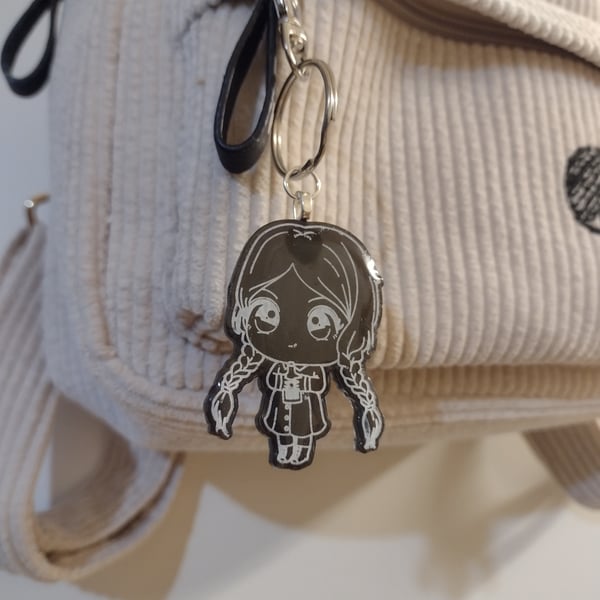 black 'Child of Woe'  Keychain or Bag charm