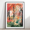Forest Bathing Illustrated Art Print 