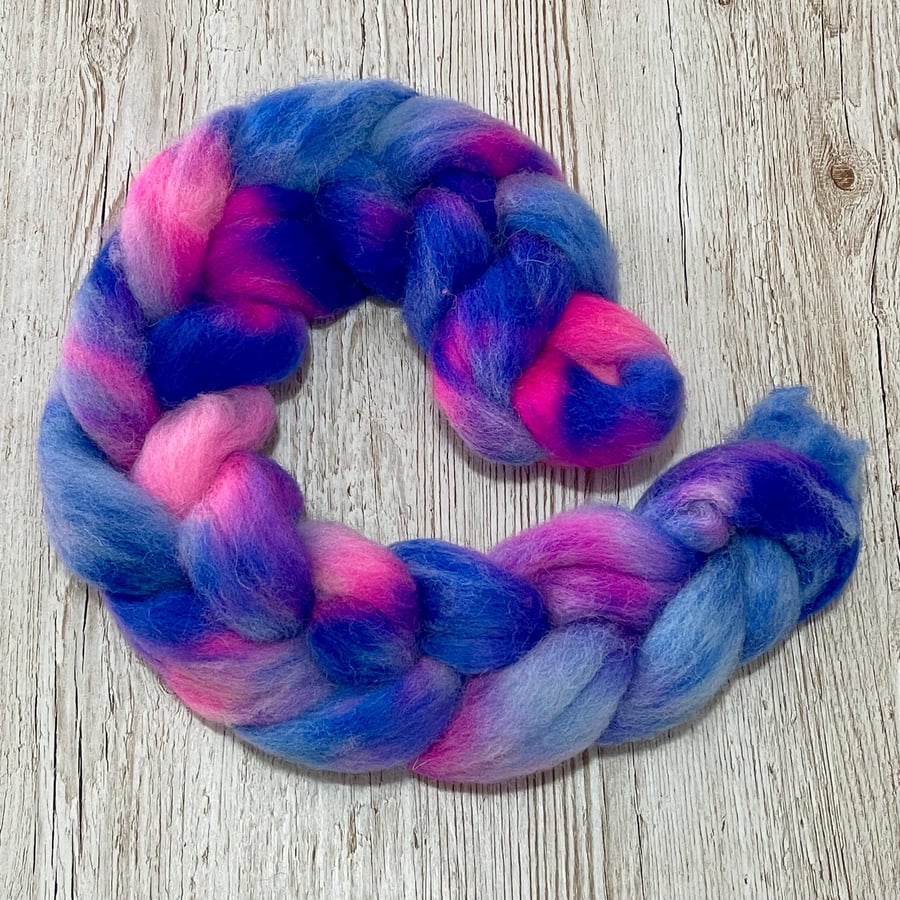 Jacobs Wool Hand Dyed Spinning Fibre 100g - Folksy