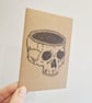 Mindless Skull Lino Printed Pocket Notebook - Image 4