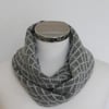 Merino Lambswool Circle Scarf Perl Grey Silver