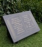  Memorial Grave Marker Grave Stone Slanted Granite Cemetery Headstone  - Image 3