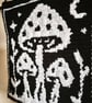 Crochet tapestry wall hanging goth decor mushroom night forest - Image 4