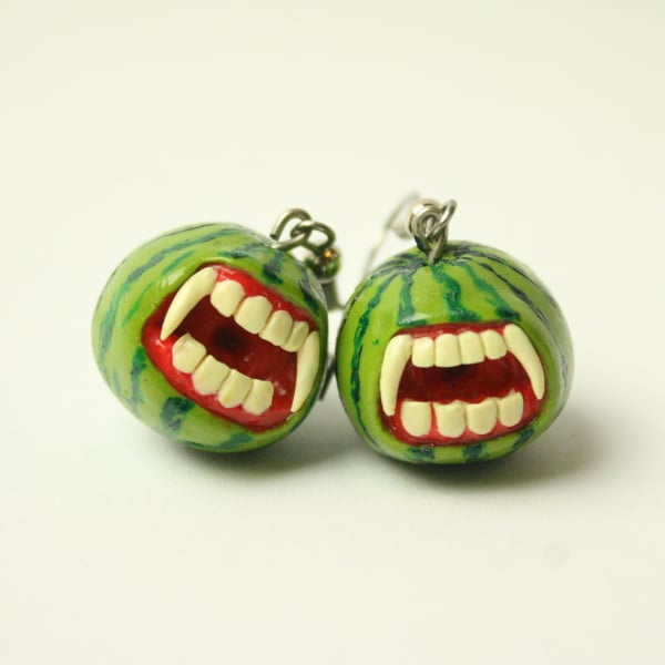 Vampire Watermellon earrings
