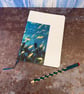 Notebook, Marine themed, A5 (ish), made from up-cycled and recycled materials. - Image 1