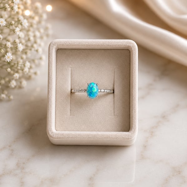 Adjustable silver ring with ashes inclusion