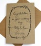 Personalised- Congratulations wedding card - Image 1