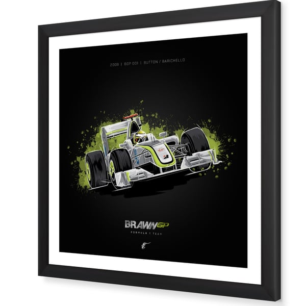 F1 Brawn GP BGP 001 Wall Art